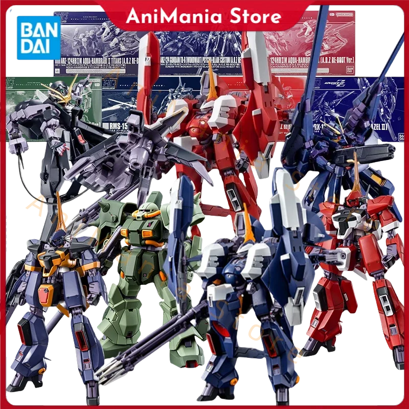 

Bandai Gundam Model Kit HG Hi Zack AOZ RE Boot Barzam Zeon TR6 Wondwart Hazel 2 Aqua Hambrabi 2 Gunpla Anime Action Figures Toys