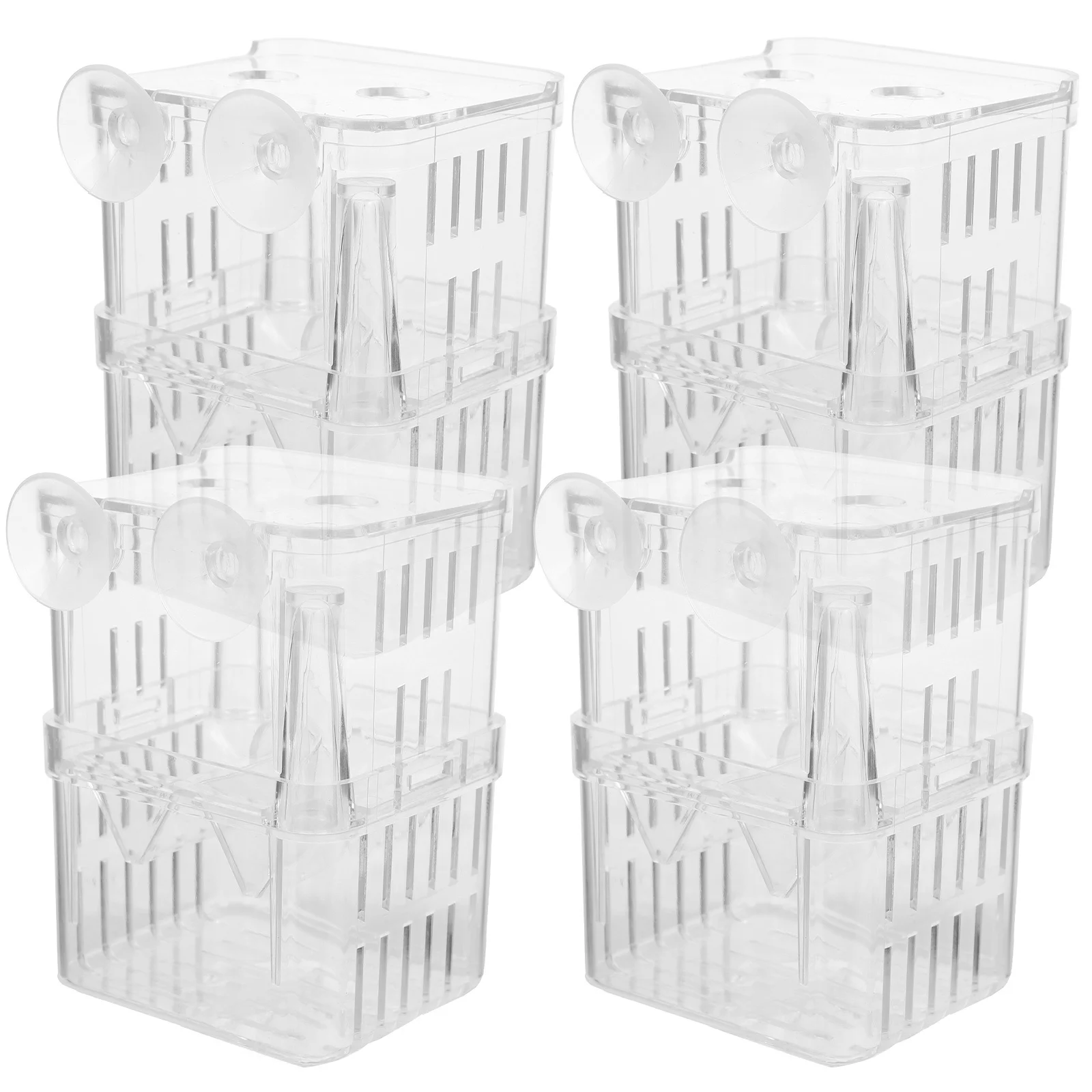 

4Pcs Aquarium Isolation Box Durable Safe Fish Breeding Container Easy Install Remove Compact Size Protection Juvenile