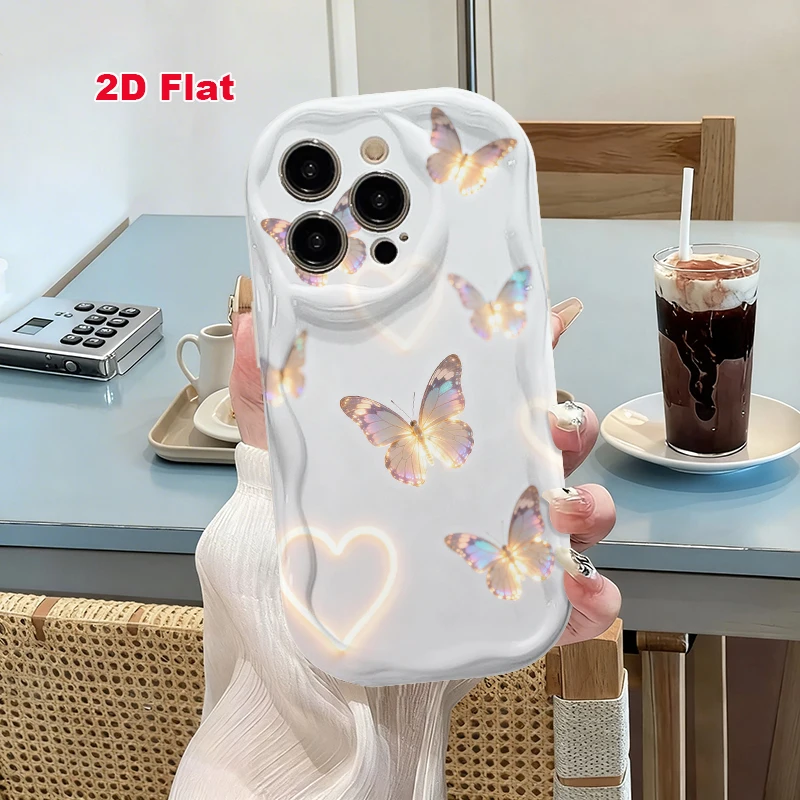 2D Flat Soft Silicone Phone Case For iPhone 17 Pro Max 16 18 Pro 13 11 15 14 Plus 12 17 16E 17Promax Shockproof Transparent Funda Cover