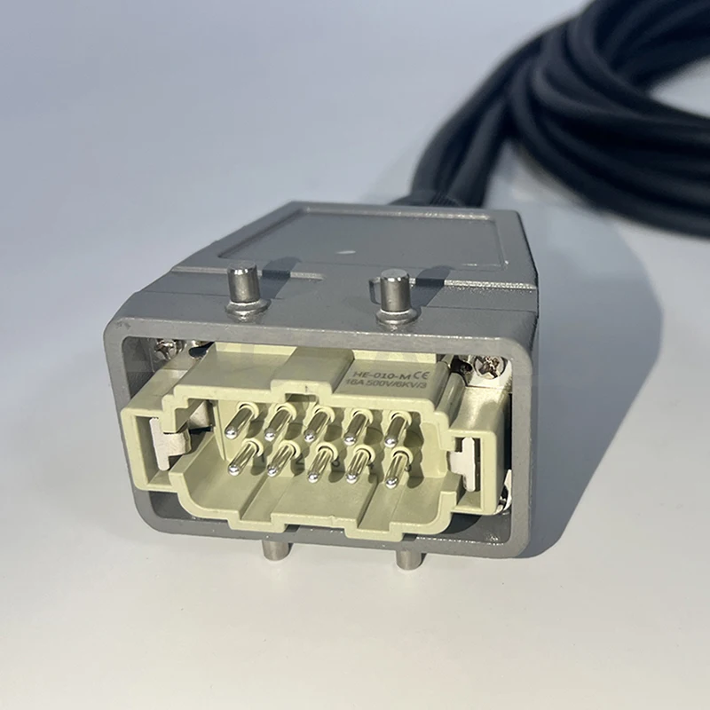 ABCCABLS 10-Pin HE-010 Heavy Duty Connector Cable, Harting Style 16A 500V Stage Light Extension Cord