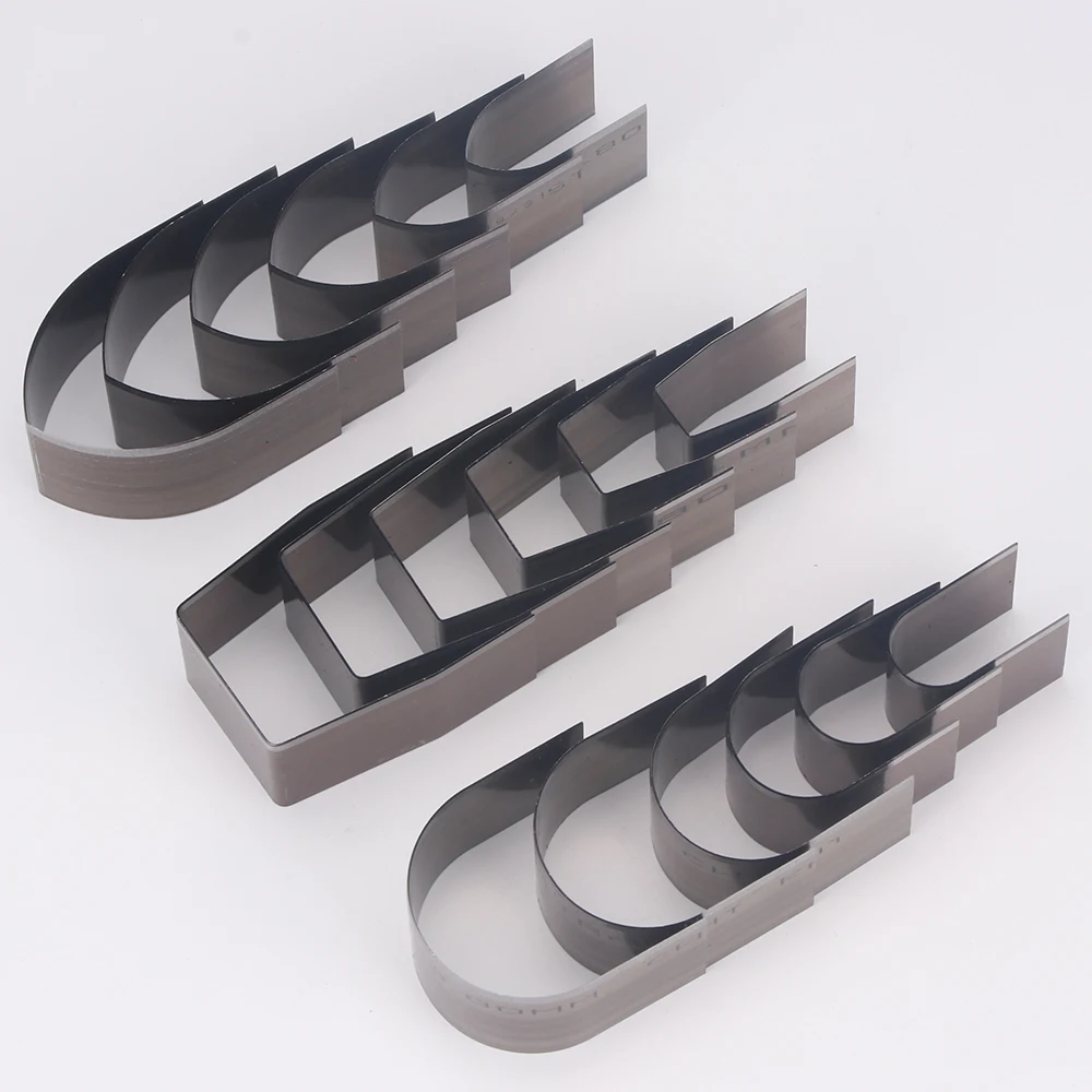 لحقائب اليد والأحزمة والأشرطة التي يمكنك صنعها بنفسك، تتضمن أشكال V ومربعة ومستديرة 18 قطعة من مجموعة الثقب الجلدية، قوالب قطع من الفولاذ الكربوني العالي