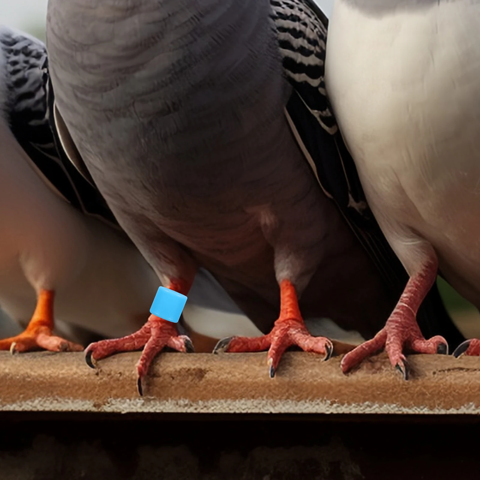 

50Pcs 8mm Pigeon Leg Bands Solid Color Identification Rings for Racing Doves Quails Small Poultry Lightweight Durable Bird Leg