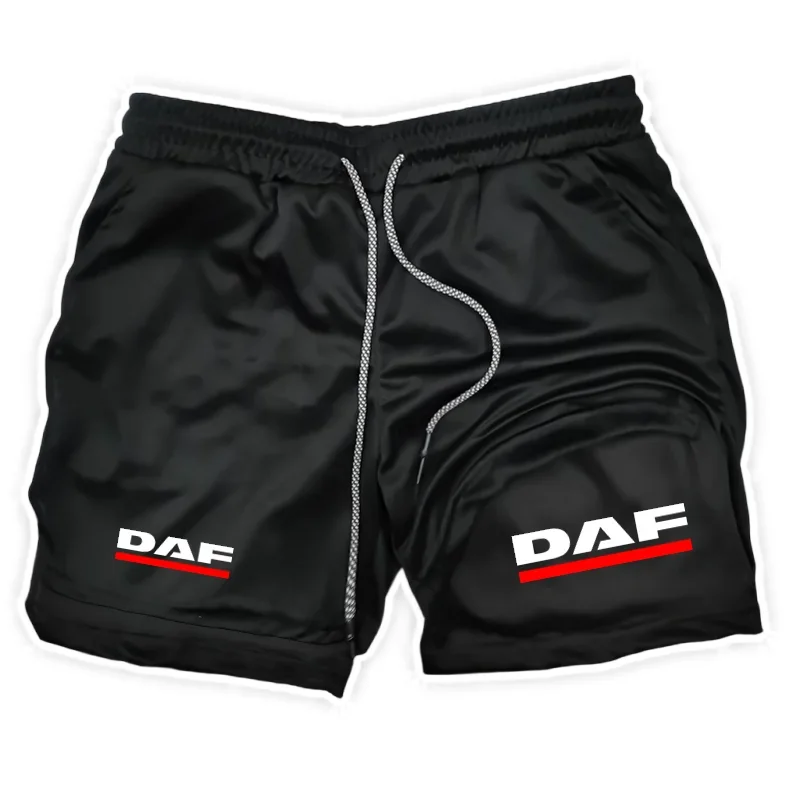 

DAF Мужские пляжные шорты Спортивные шорты для бега Быстросохнущие шорты для бега Мужские летние тонкие карманы на молнии Свободный низ