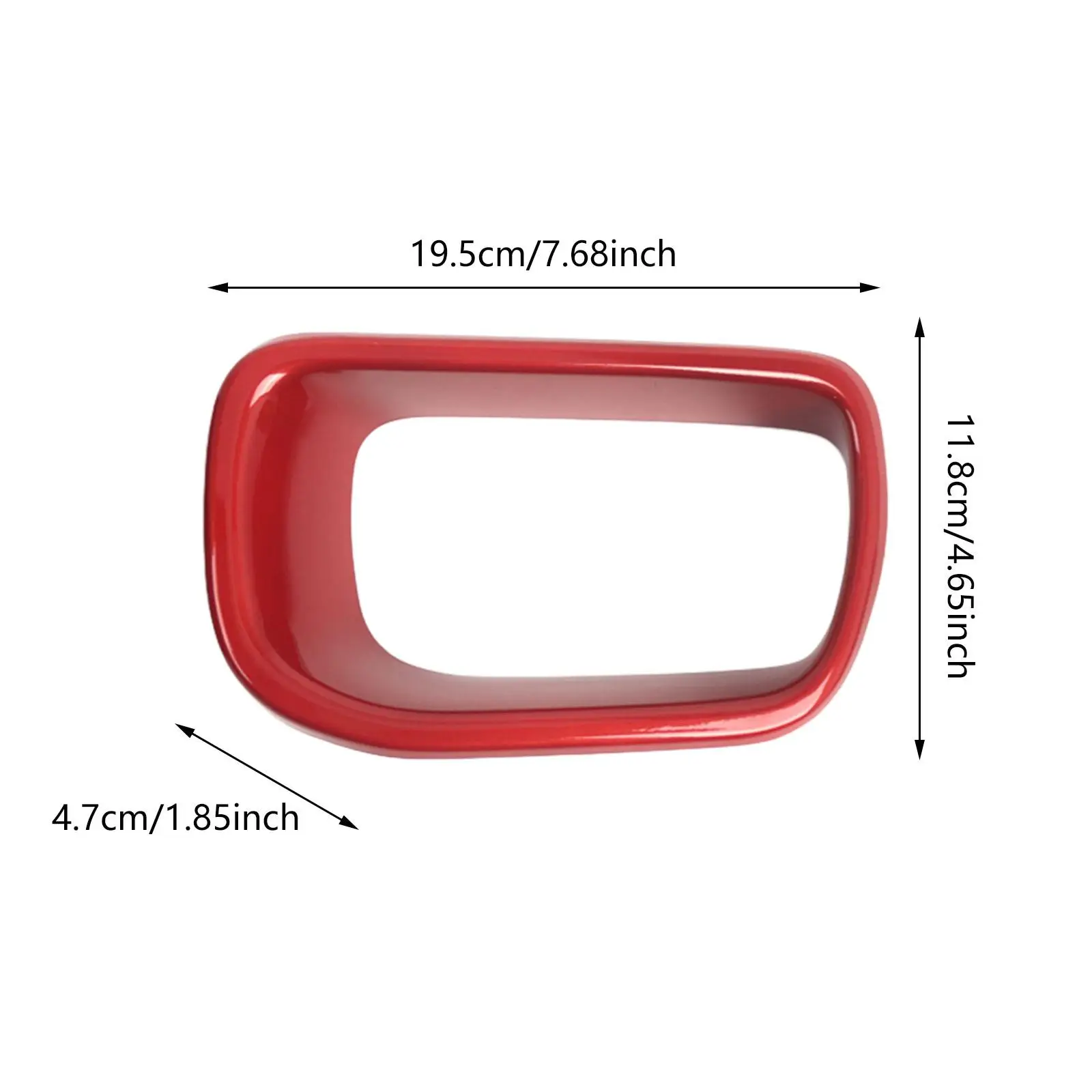 2Pcs Front Air Duct Brake Cover Bezel Replacement 51117337809 51117337810 Automotive Accessories Simple Assembly Red