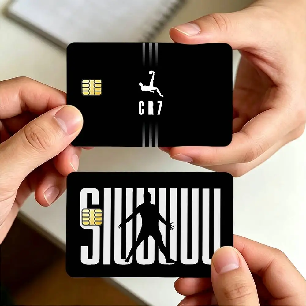 Football C-Cristiano R-Ronaldo 7 Credit Card Skin Stickers For VISA Bank Bus Metro Access Card Protective Film Cover Sticker