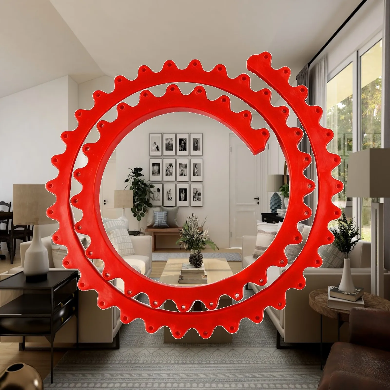 Woodworking Shape Transfer Gauge with Interlocking Chain Strips for Copying Curves and Angles for Repair Projects