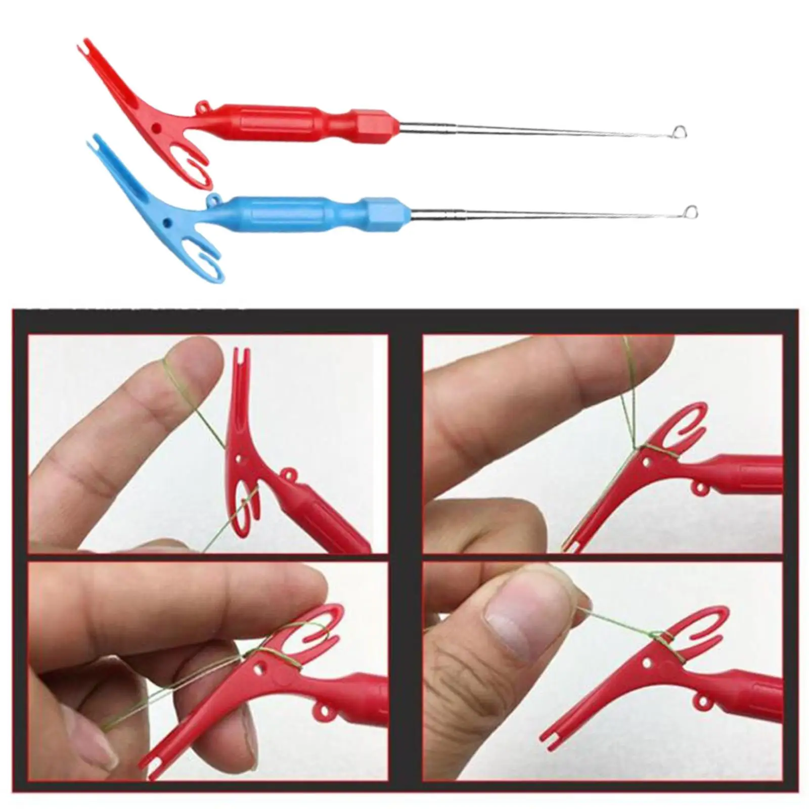 10Pcs Fishing Hook Removal Detacher Tackle Disgorger Steel Remover Tool Quick Security Extractor Knot Tying Tool (Random Color)