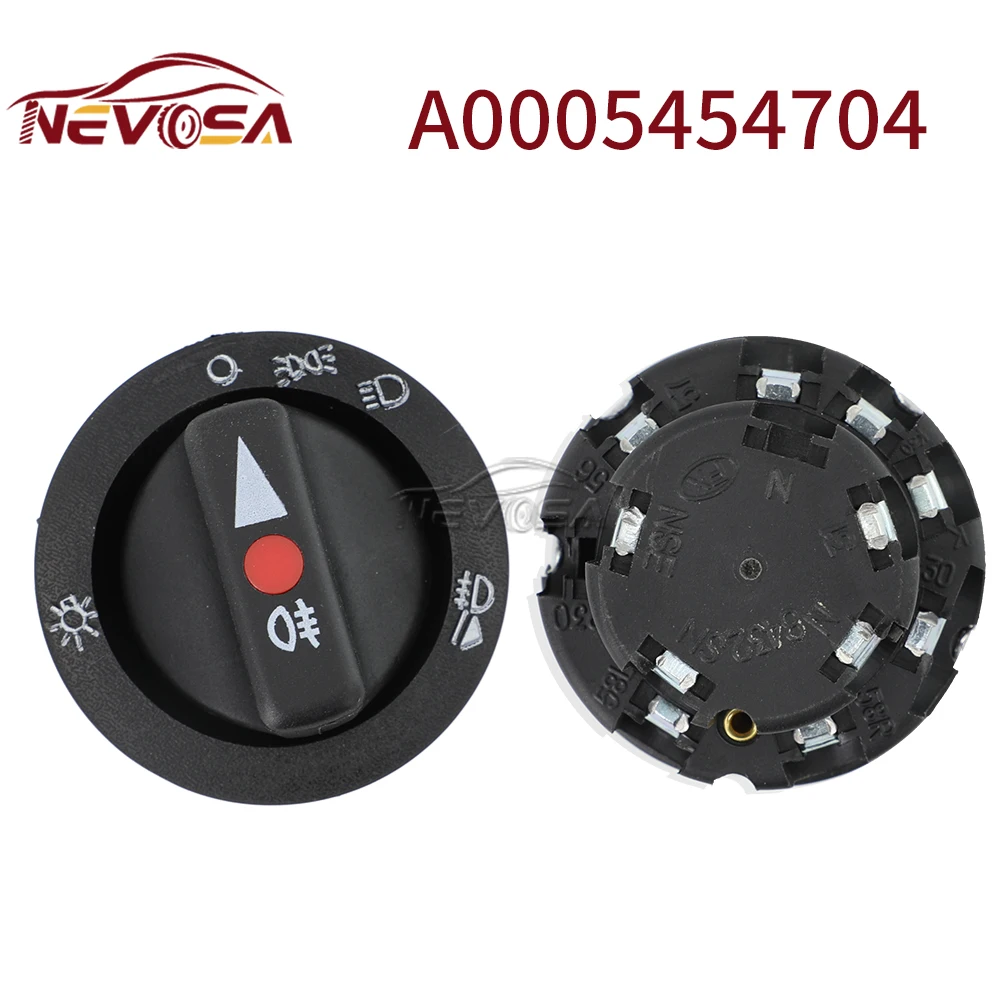 NEVOSA A0005456704 24V For Mercedes Benz ACTROS Headlight Light Switch Square Plug High Performance Headlight Switch A2015400183