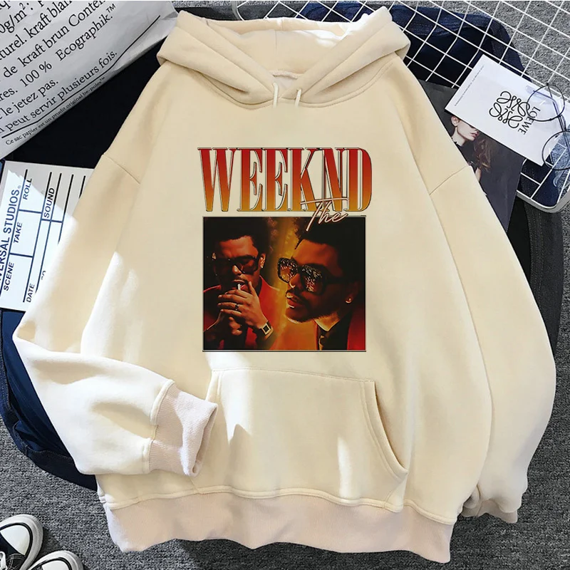 the Weeknd hoodies men funny anime anime clothing men Winter Pullover