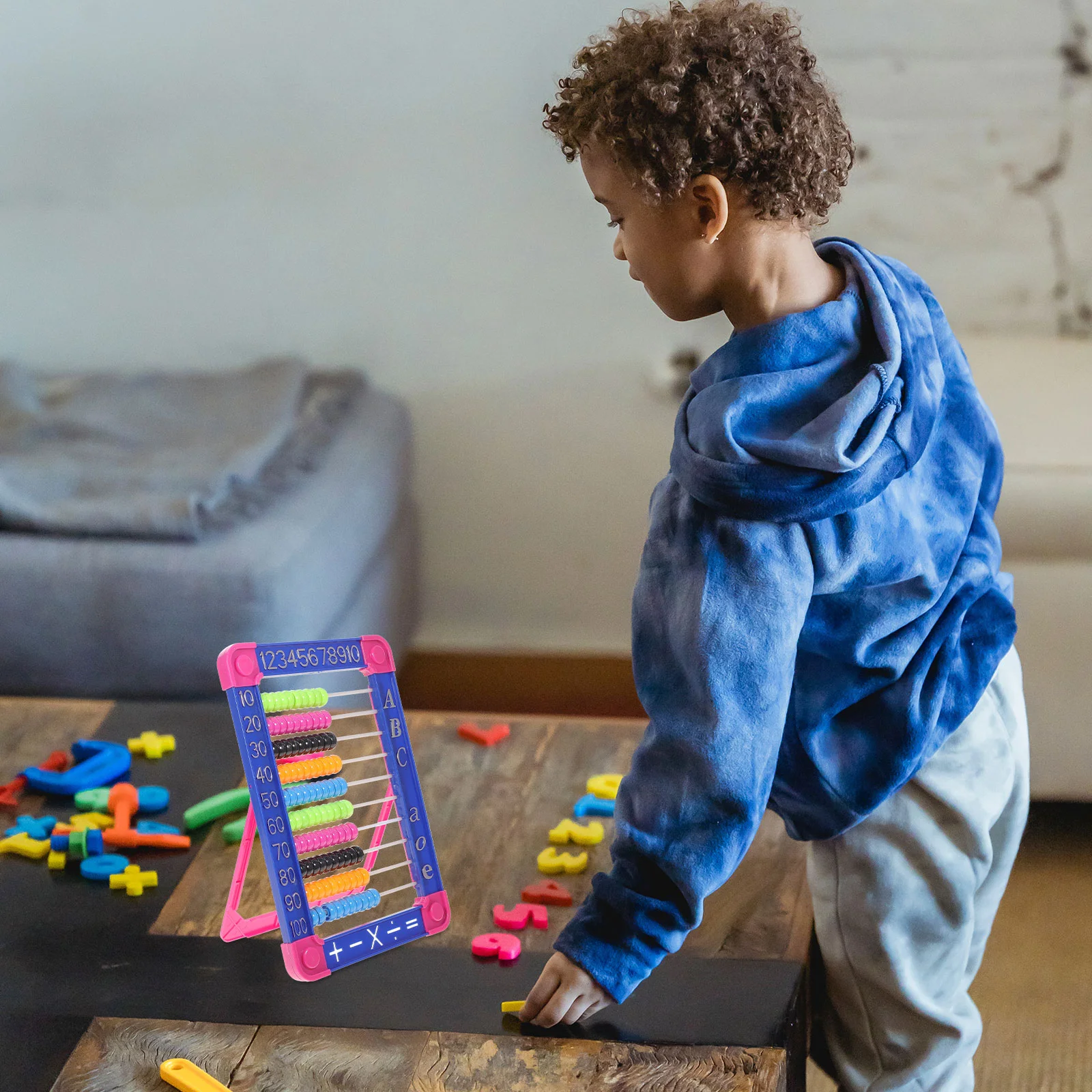 Boulier de lettres en plastique pour enfants, jouets pour bébés, réopérations, rek pour enfants, support de maths