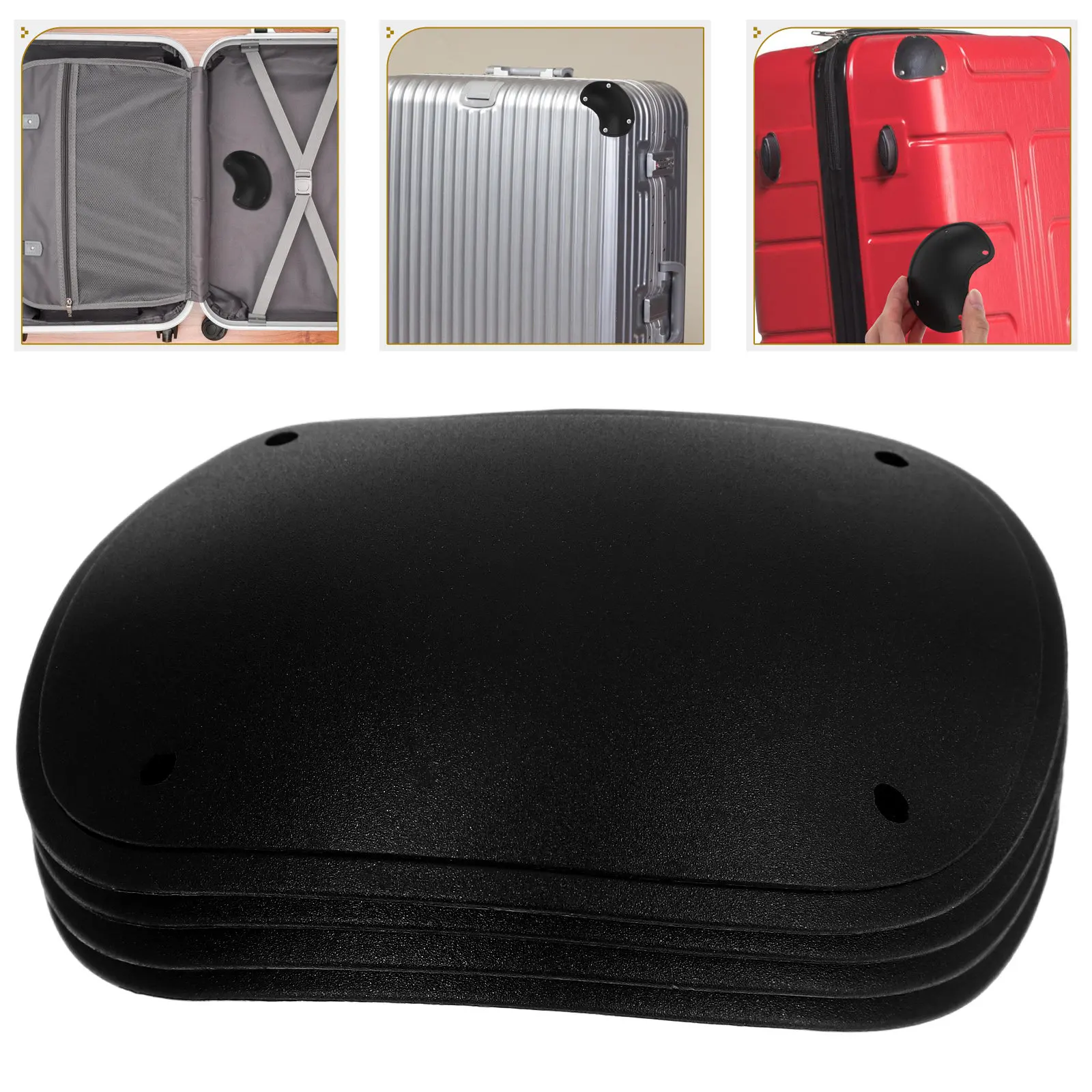 4Pcs Plastic Box Corner Guards Heavy Duty Luggage Edge Protectors Protective Packaging Corners for Shipping Storage Jewelry