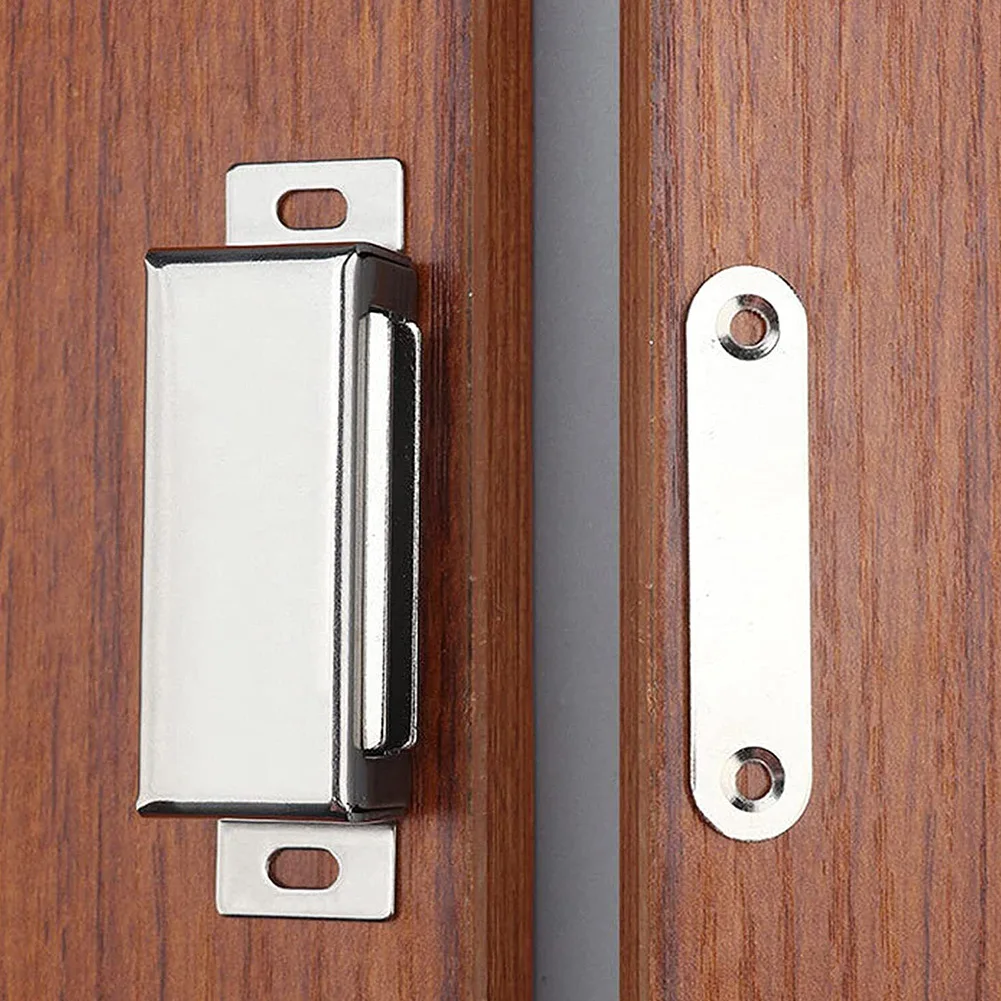 Magnetic Door Catch Strong Heavy Duty Cupboard Magnets Kitchen Door Catch Closer Drawer Cabinet Cupboard Furniture Hardware