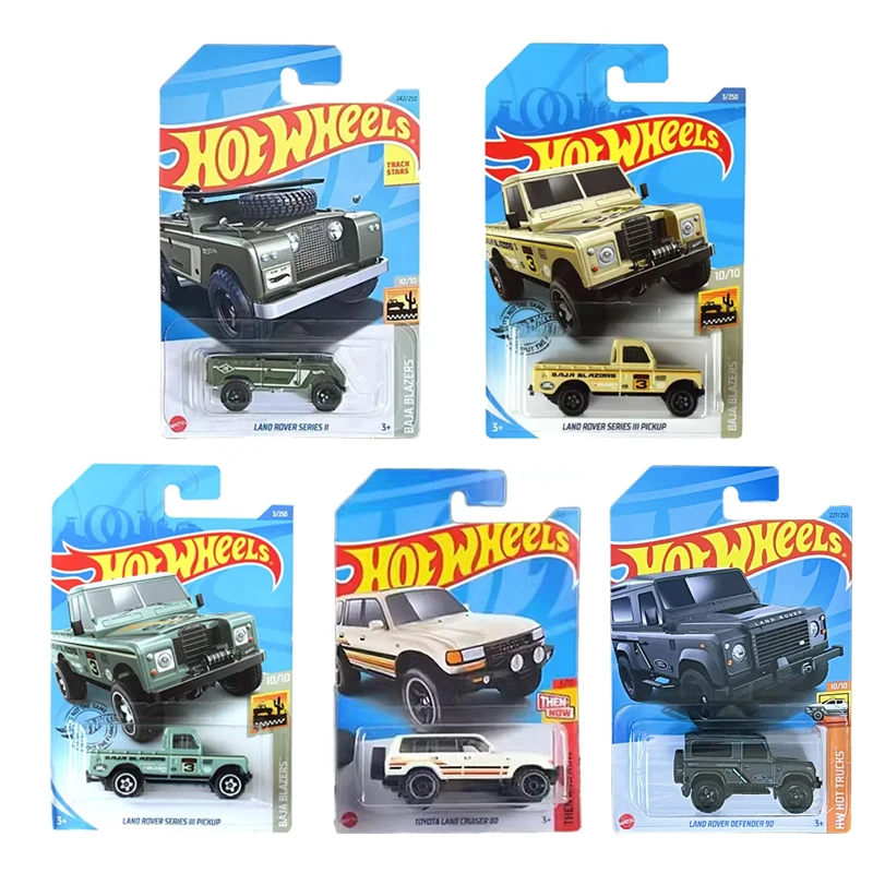 Original Hot Wheels 1/64 Diecasts & Toy Vehicles Cars Land Rover Series Land Rover Defender 90 Model Toys for Kids Birthday Gift