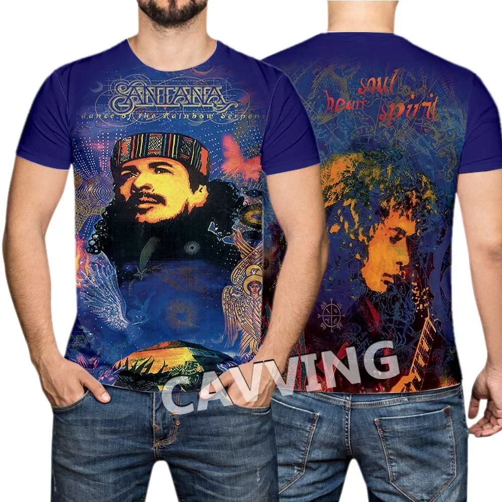 New Fashion Women/Men's 3D Print  Santana Band Casual T-shirts Hip Hop Tshirts Harajuku Styles Tops Clothing view 4