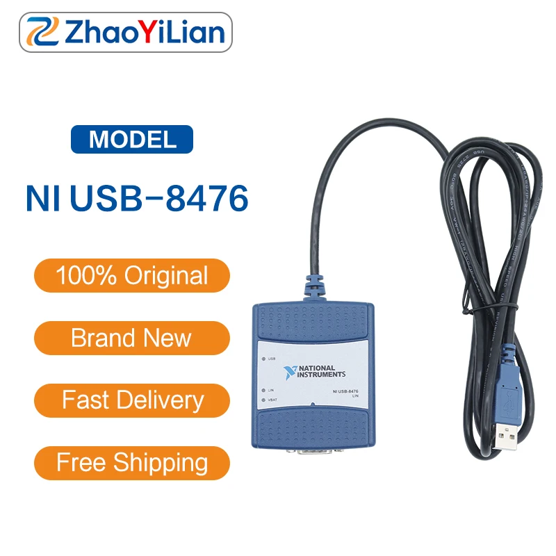 For NI USB-8476 Dual Channel CAN FD Controller Support NI-XNET LabVIEW Automotive Test Equipment