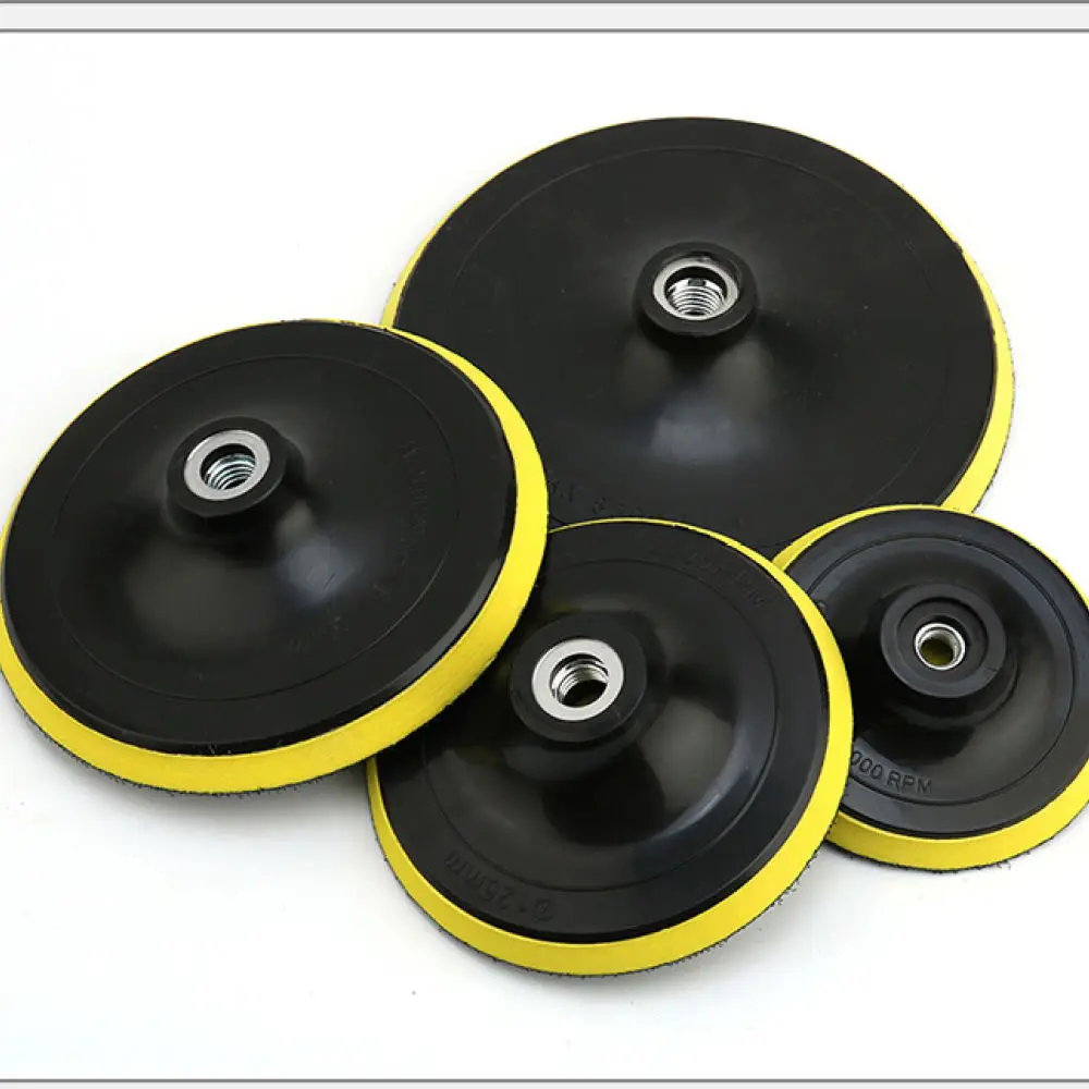 Flocking Sanding Disc Backing Pad For Angle Grinder Self Stick Polishing Grinding Base Plate Power Rotary Tool Accessories