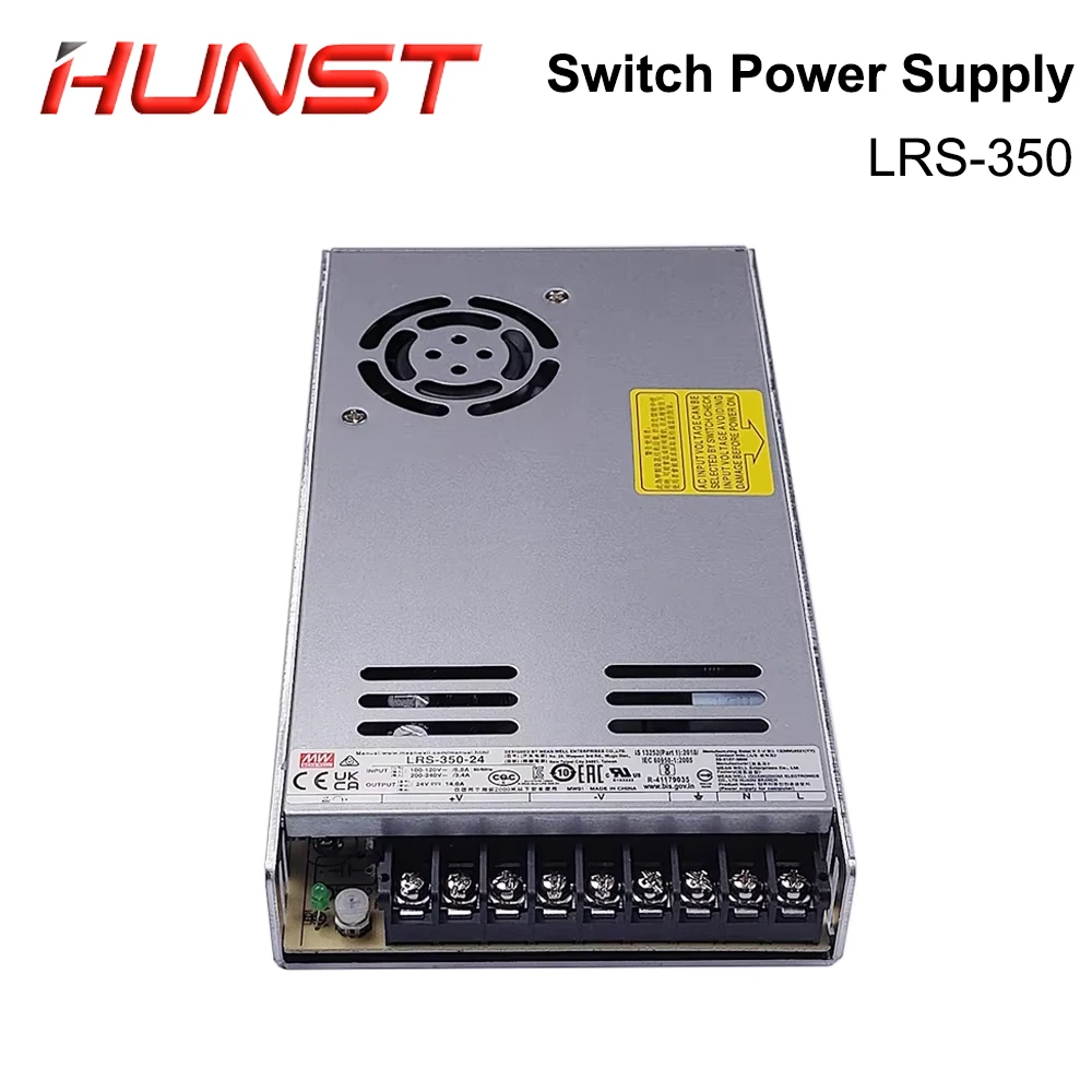 

Импульсный источник питания Hunst Meanwell LRS-350 24 В 36 В 350 Вт, оригинальный MW, тайваньский бренд LRS-350-24