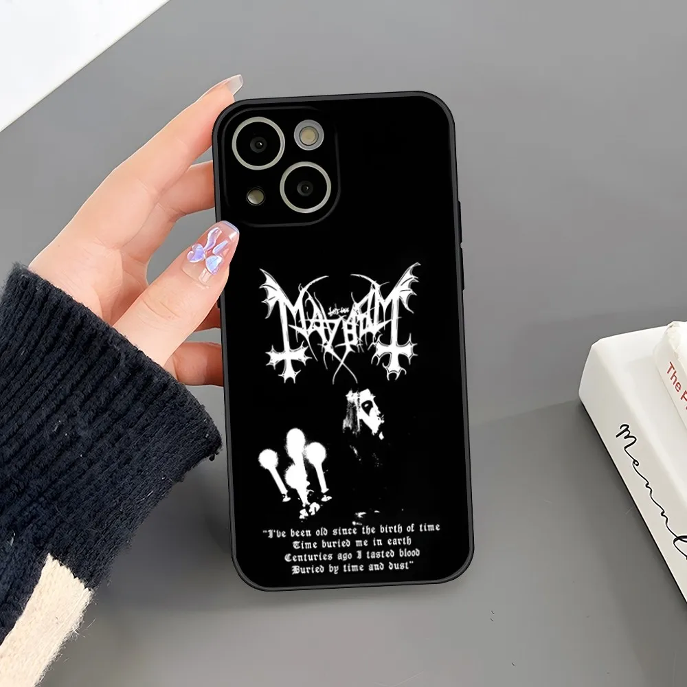 Mayhem Live In Leipzig Burzum Phone Case Fundas Design for iphone 15 14 Pro Max 13 Mini 11 12 Xr X Xs 6s 6 7 8 SE Plus Cover