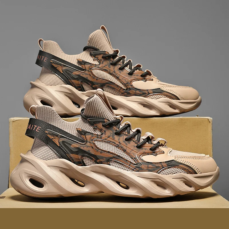 

Men's Footwear Collection: Breathable Sneakers, Luxury Trainers, Casual Loafers, and Running Shoes.