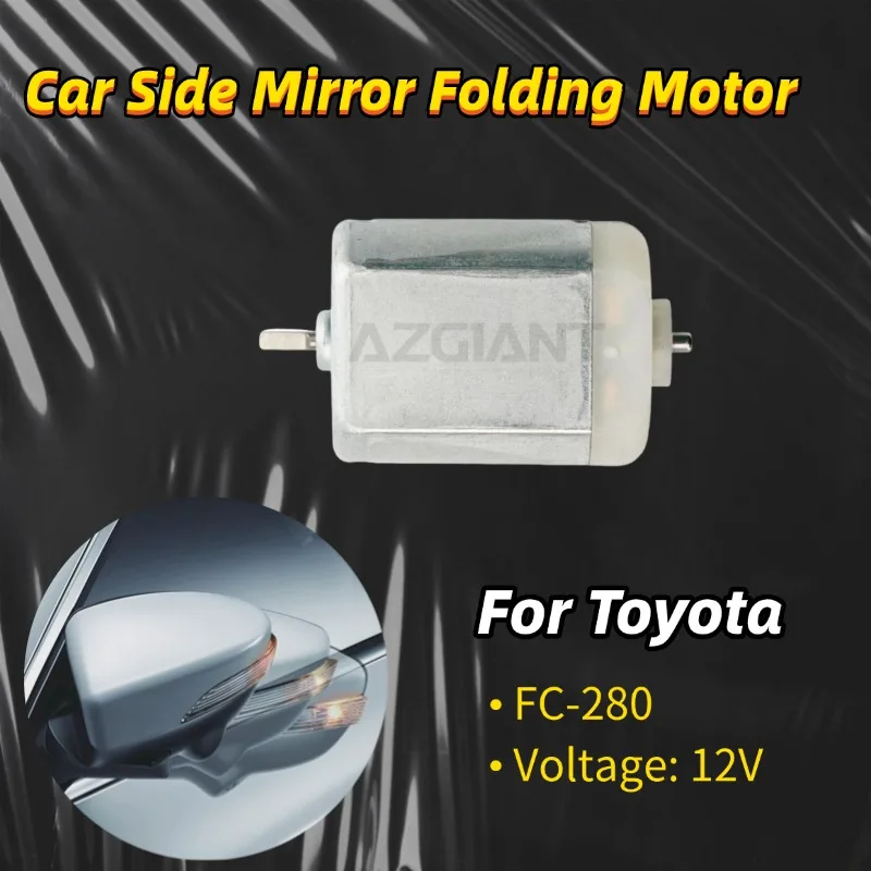 AZGIANT Side Mirror Folding Motor Professional Mirror Actuator Motor 12 Volt for 2005-2009 Toyota Yaris NCP90 NCP91 Replacement