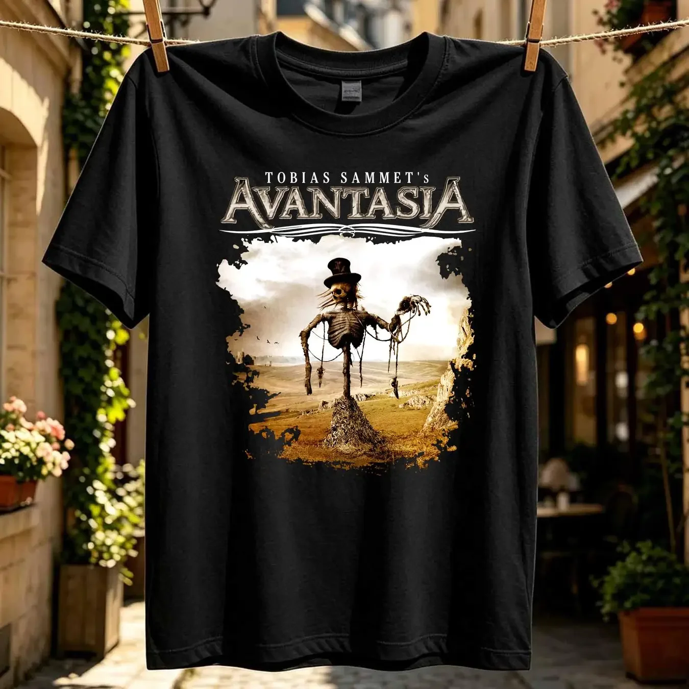 washed T Shirt TOBIAS SAMMET'S AVANTASIA The Scarecrow Vintage M Tour Prog Metal LP CD vintage Washed designer clothes Slightly