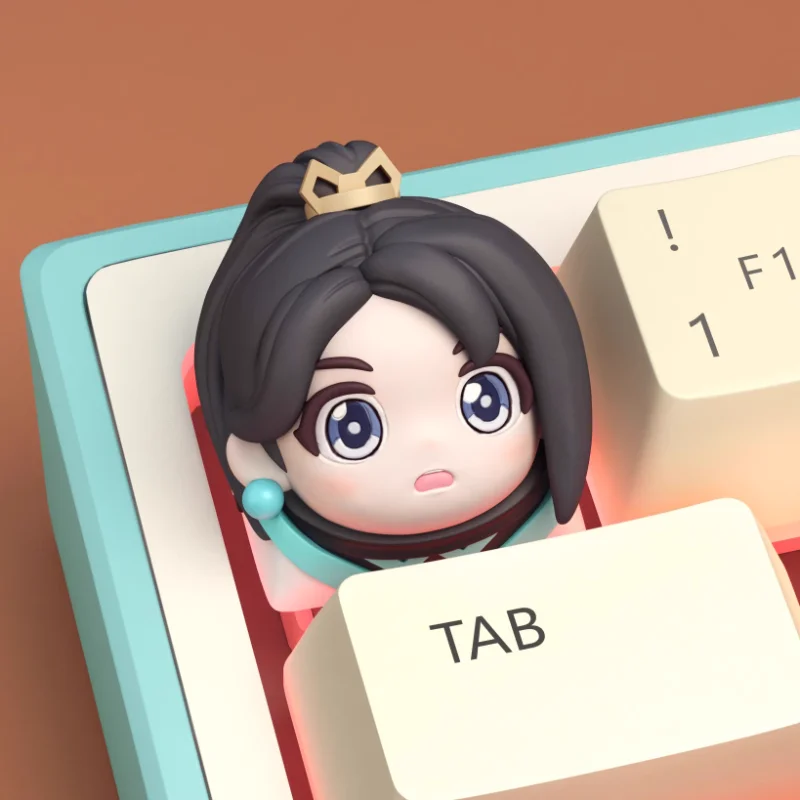 

Тематические колпачки для клавиш VALORANT, персонализированные колпачки для клавиш с героями мультфильмов для механических клавиатур, ручная работа, колпачки для клавиш Artisan, подарки