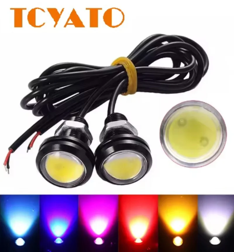 

TCYTAO 2Pcs Car Eagle Eye DRL LED Daytime Running Lights Backup Reversing Parking Signal Automobiles Lamps Car Stylin