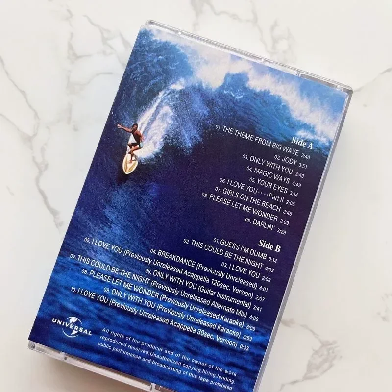 Tape Japanese Song for 30th Anniversary of Yamashita Big Wave New Unattached Lyrics Book Free Shipping - view 2