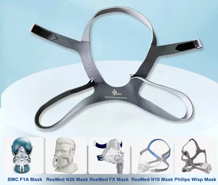 BMC F1A Full Face Mask Headgear Three-layer Fabric Sewn Wear-resistant CPAP Mask Textile Headband