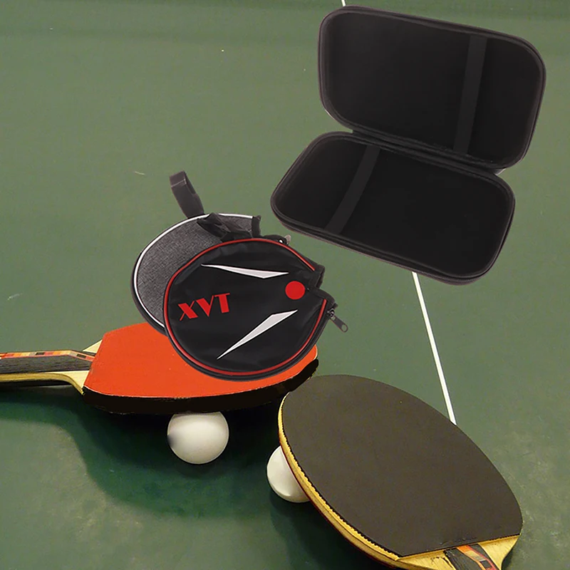 

1 шт., чехол для летучей мыши для настольного тенниса, сумка из ЭВА, противоударные чехлы для пинг-понга, карман на молнии, сумки для ракеток, водонепроницаемые чехлы