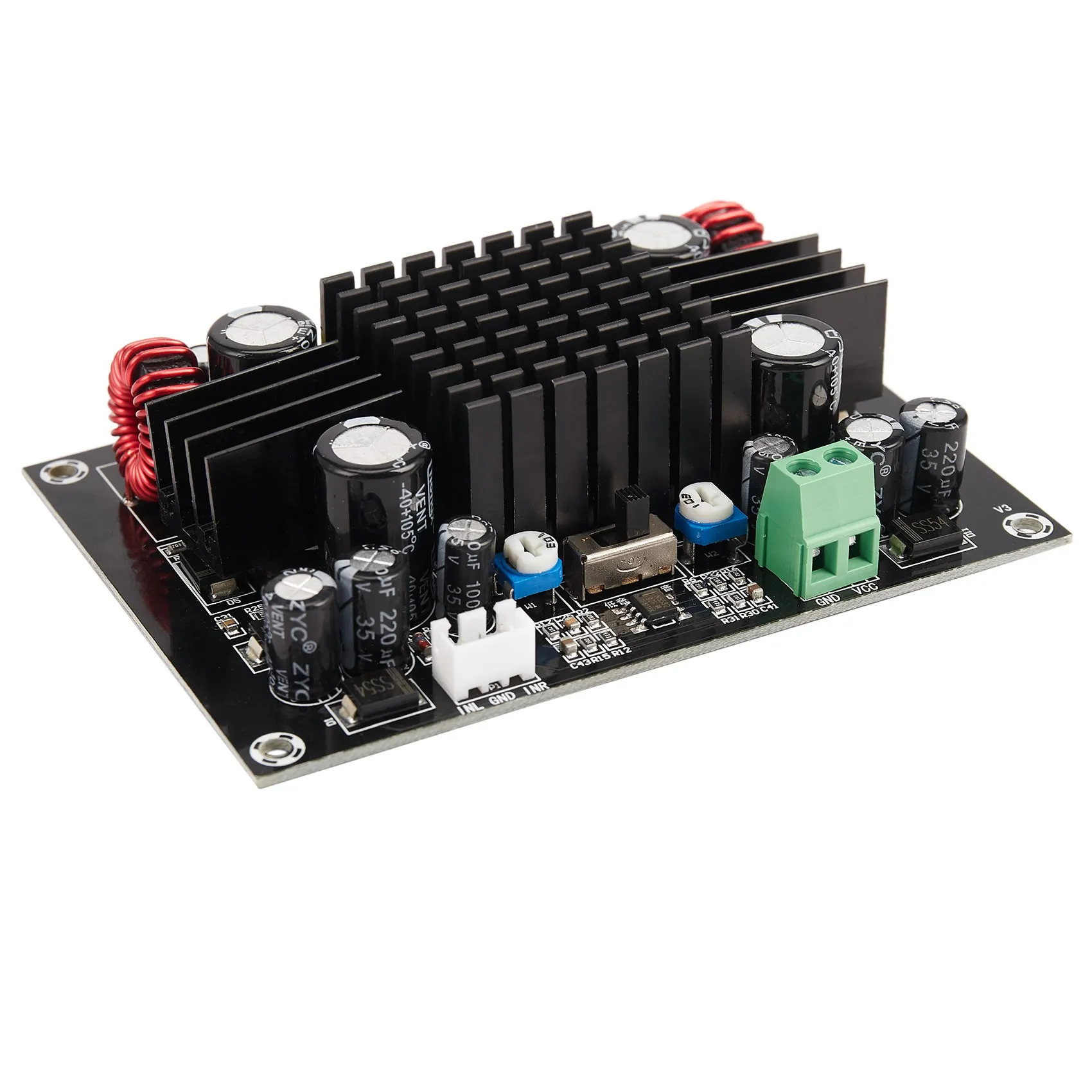 Y06A Xh-M571 High Power Subwoofer Audio Digital Amplifier Board Trolley Case Boost Amplifiers Mono 150W