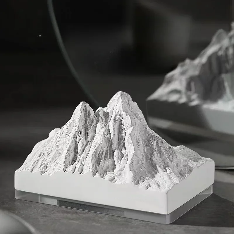 3D Stereoscopic Snow Mountain Diy Cake Decoration Mold For Alps And Icemountains Scented Gypsum Decorative Items Silicone Mold