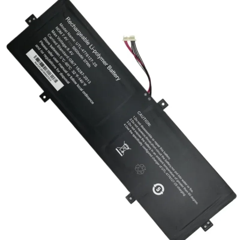 Brand New 7.4V 5000mAh UTL-4776127-2S Laptop Battery for Prestigio Smartbook 141 C2 PSB141C02ZFH_BB 8 Wire Plug