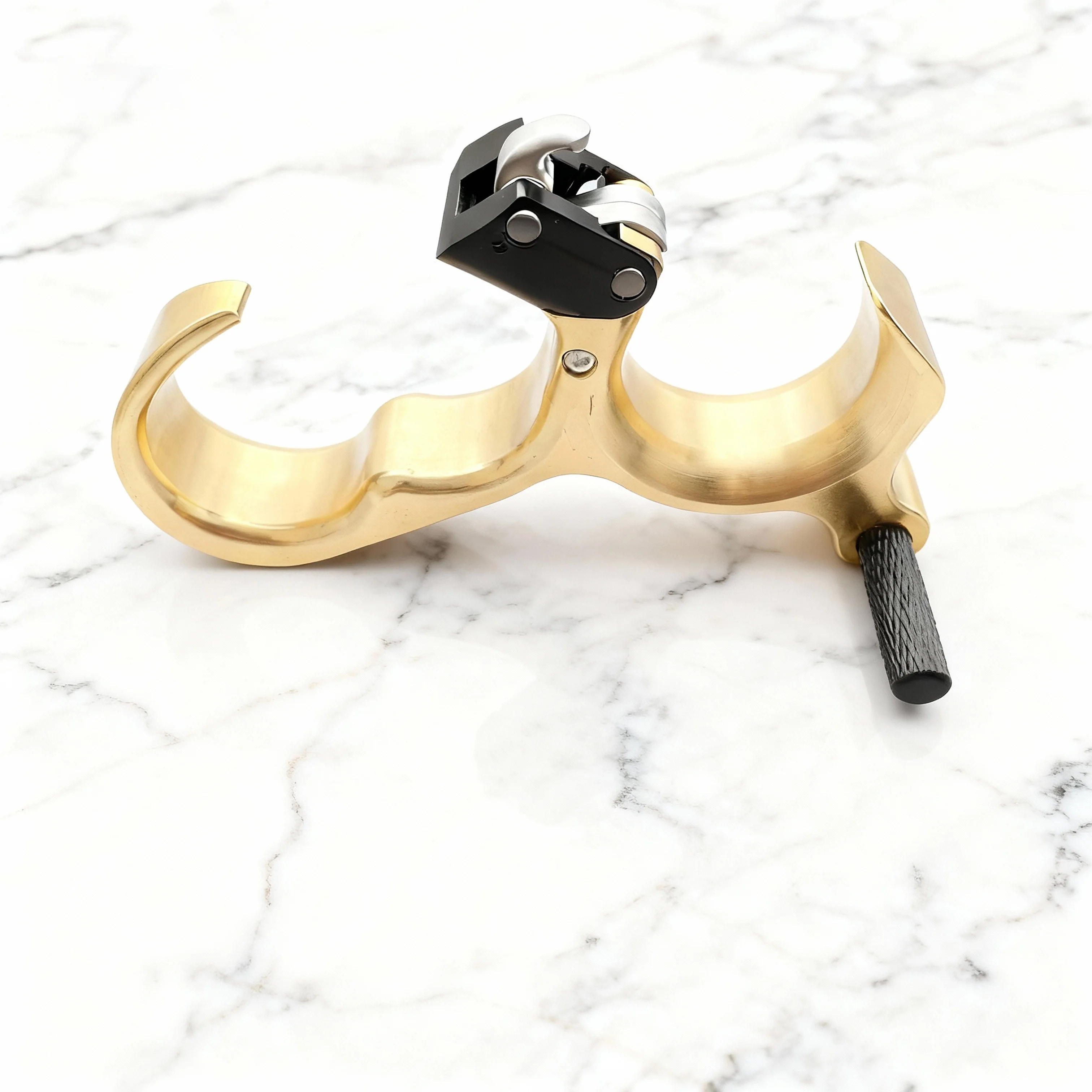 AIM MAKALU Brass Longhorn Back Tension Release Aid - Professional Archery Precision Release Tool, Essential for Outdoor