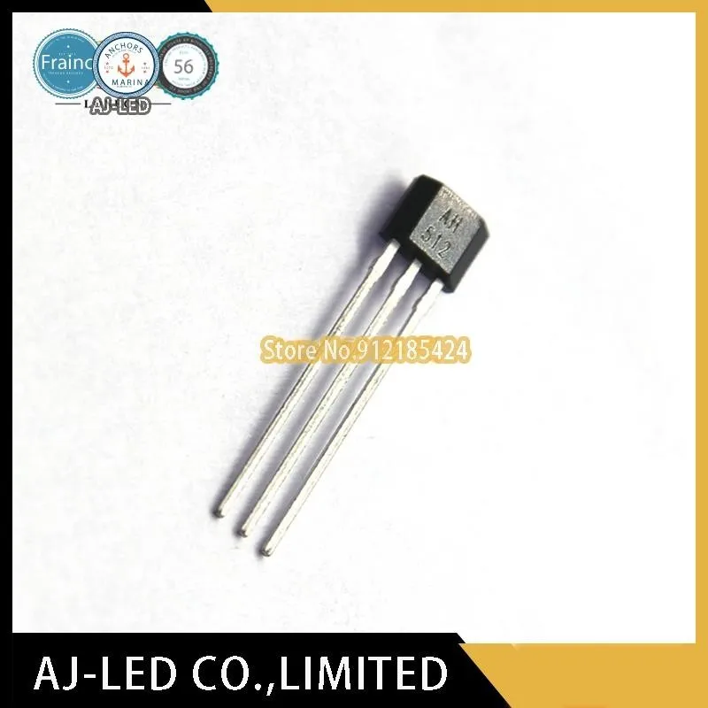 10pcs/lot AH512 High Sensitive Bipolar Latch Hall Sensor Hall Switch Circuit Hall Element DIP TO92
