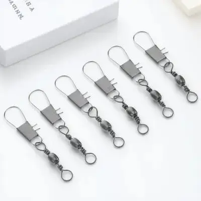 

6pcs Axle Bearing Accessory Metal Snap Hook For Reel Spool Connector Replacement Part Connector Hardware Lightweight