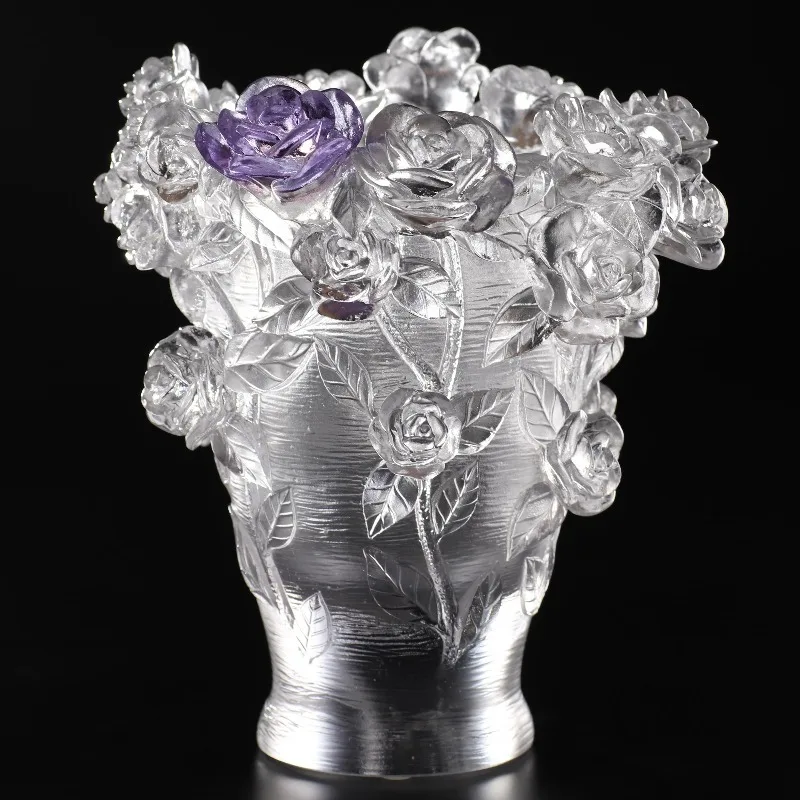 Crystal handmade lost wax casting romantic, home decoration luxury Valentine's Day gift
