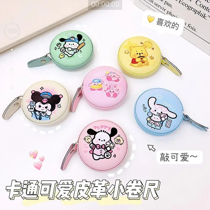ポータブル漫画巻尺、sanrios、hellokitty、kuromi、2.6、3次元、定規、家庭用衣類、測定テープ