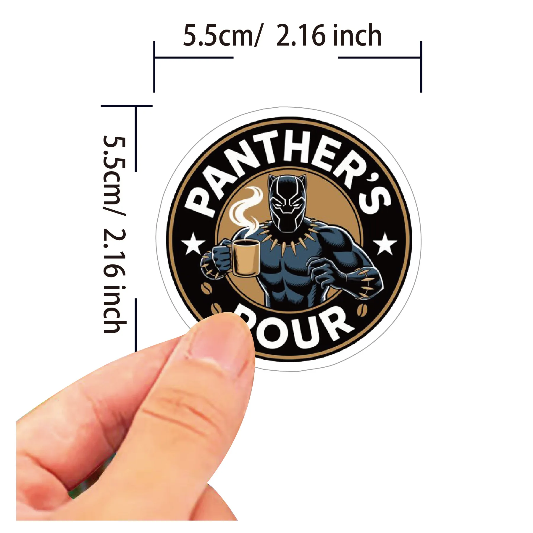 10/30/51 pçs dos desenhos animados marvel pantera negra adesivo diy decoração à prova dwaterproof água skate notebook graffiti brinquedo