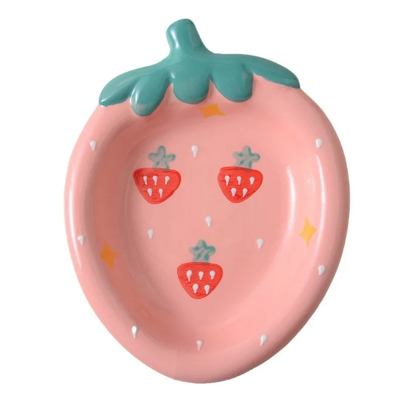 

household fruit , cute dessert plate, household vegetable plate, high-value dinner plate, pasta , cartoon salad