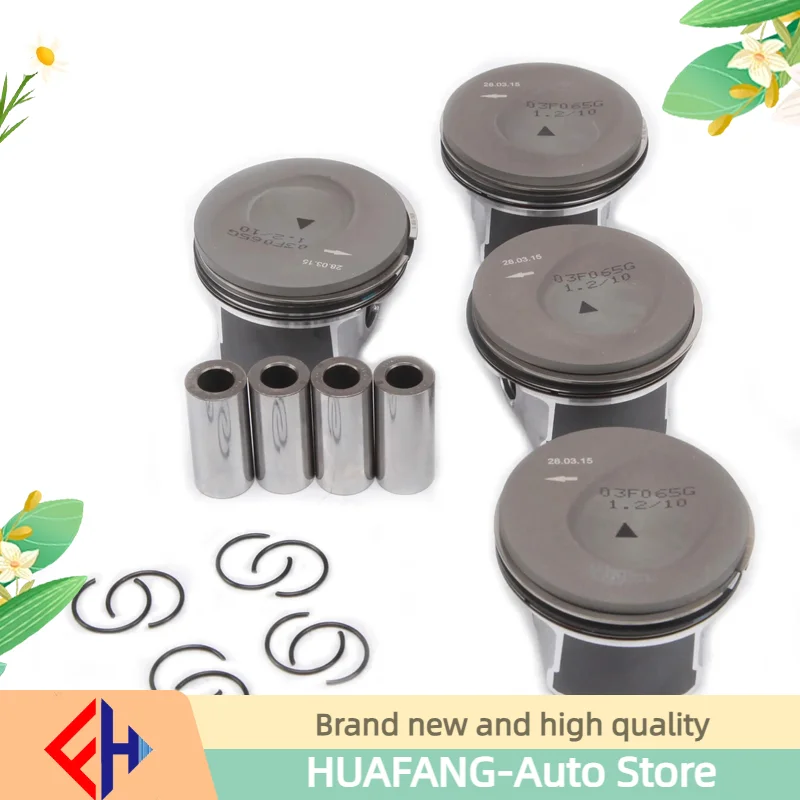 Car Engine Piston and Piston Ring Kit for   Cadillac Golf Jetta   A1 A3 Skoda Seat (Seat) 1.2TSI 03F107065F 03F19815