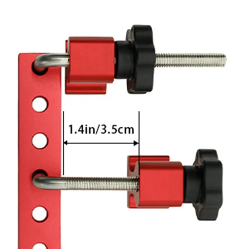 A68P-90Degree Positioning Squares,Right Angle Clamps 5.5Inch X 5.5Inch Aluminum Alloy For Woodworking Picture Frames,Cabinets