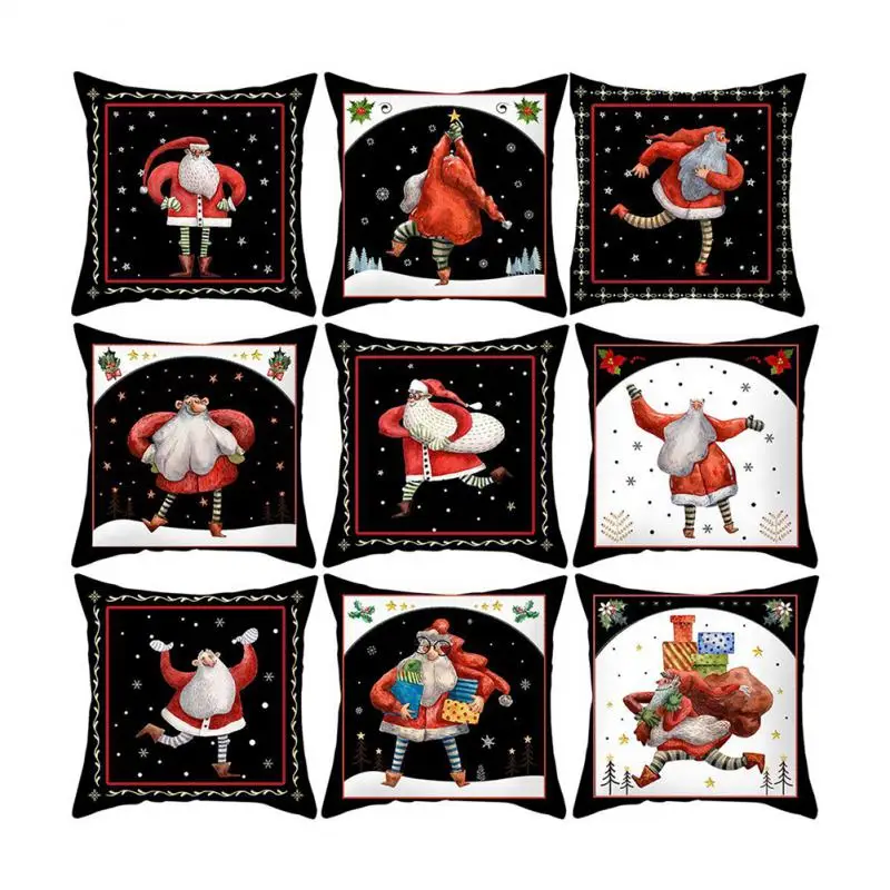 

45cm Christmas Pillowcase Cushion Cover Christmas Decorations for Home Christmas Ornament Gift Navidad Happy New Year 2025