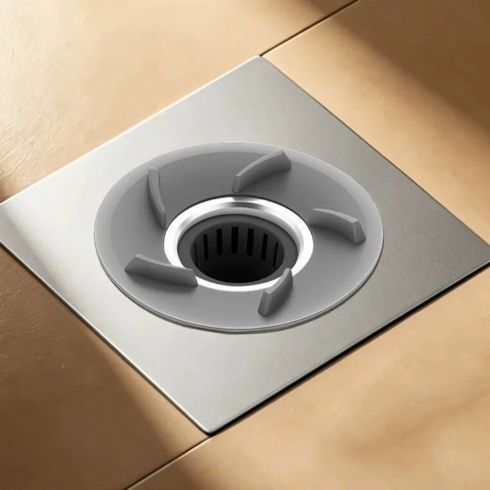 Stainless Steel Floor Drain Core Magnetic Drainage Odor Resistant Floor Drain Insert Anti-Clog Structure Insect Resistant