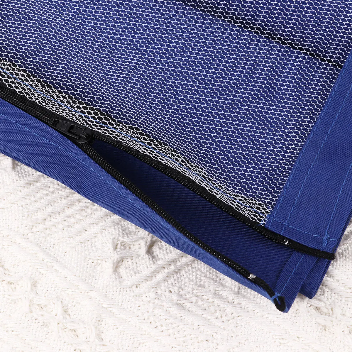 Square Bird Cage Cover Breathable Mesh Fabric Dustproof Easy Wash Zipper Closure 1 Side Open for Parrot Finch Canary Cage