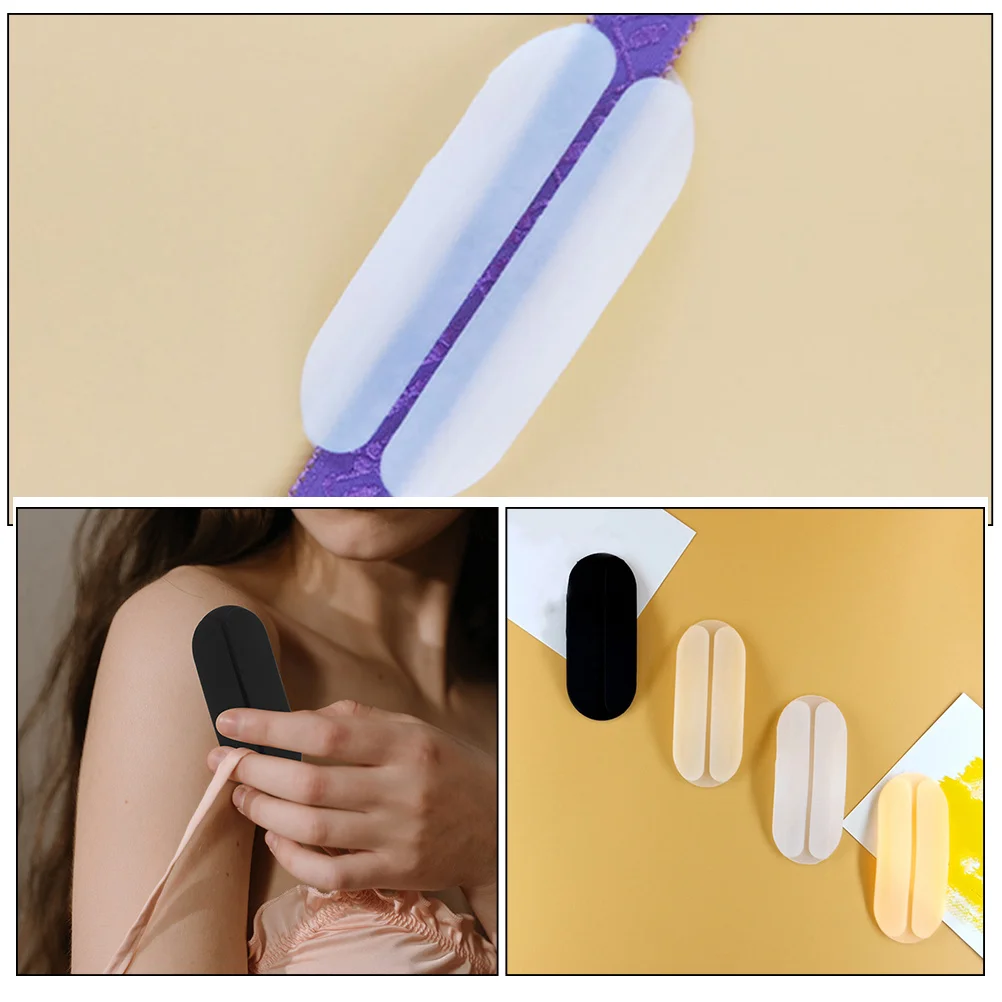 

4pcs Silicone Bra Strap Cushions Soft Comfortable Pads For Women Shoulder Protector Non-Slip Anti-Fall Bra Accessories