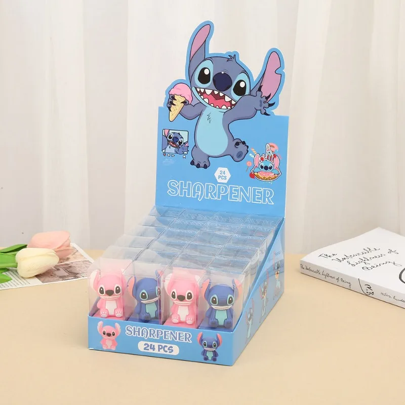 Cartoon Stitch Anime urządzenia peryferyjne ręczne przenośne pcv miękka silikonowa tekstura skóry Kawaii nauka artykuły papiernicze temperówka