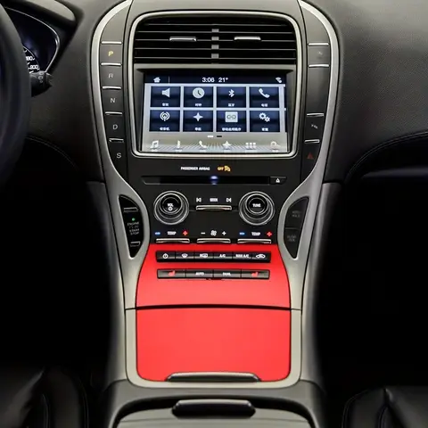 Lincoln MKX 2015-2018 용 자동차 기어 패널 장식 스티커, 자동차 스타일링 액세서리 Lincoln MKX 2015-2018 용 자동차 기어 패널 장식 스티커, 자동차 스타일링 액세서리