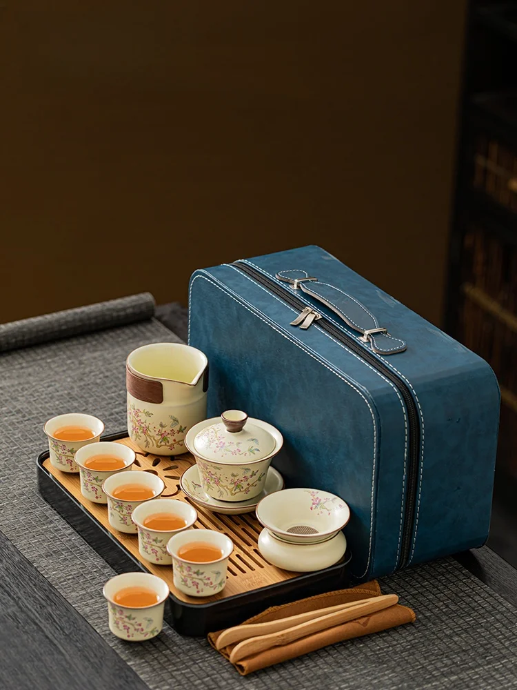 

Портативный дорожный чайный набор Cerc Yuzhou: чайник, чашки и крышка для посадки орхидей и наслаждения чаепитием