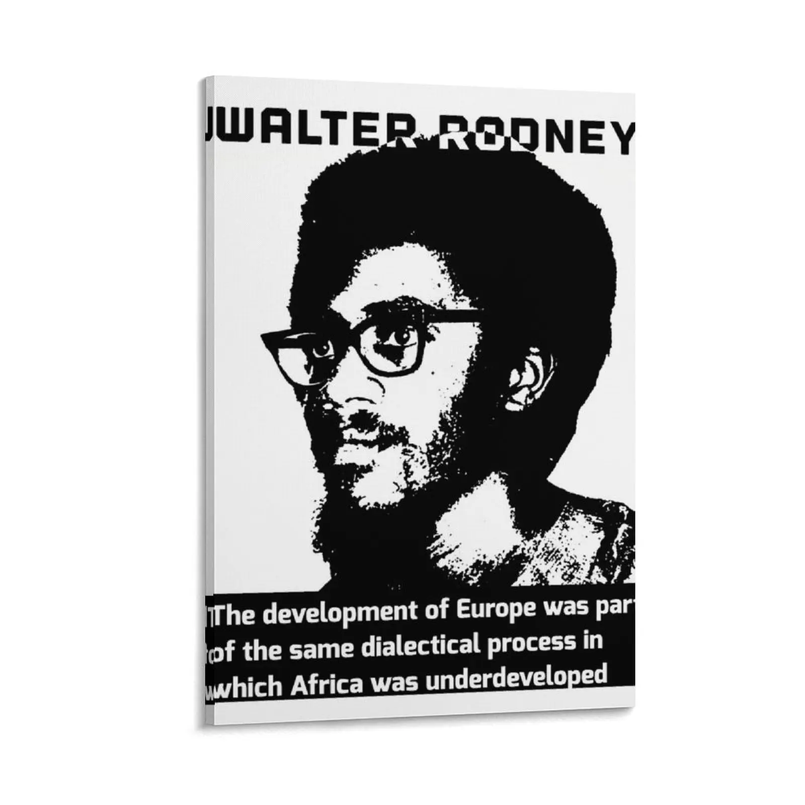 

How Europe Underdeveloped Africa Walter Rodney Quote Black White Canvas Painting cute room decor